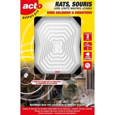 1029 / Répulsif Vibrations & Sons ACTO - Rats - Répuls…