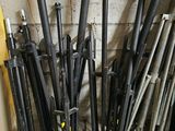 a lot of weapons that are sitting on the floor
