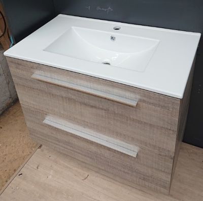 Ensemble meuble de salle de bain suspendu MUNDO SANIJURA 80c…