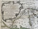an old map of europe with the names of cities and rivers