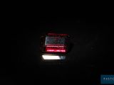 an image of a red light in the dark