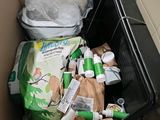 a box full of garbage that is sitting in a box
