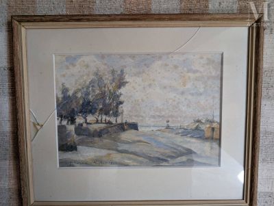 une image d'une image d'un tableau accroché au mur