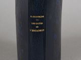 a black book with gold lettering on it