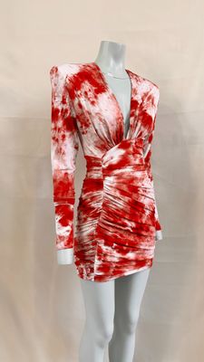 a red and white dress on a mannequin mannequin mannequin mannequin mannequin mannequin mannequin mannequin mann
