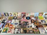 a table with a record on top of it
