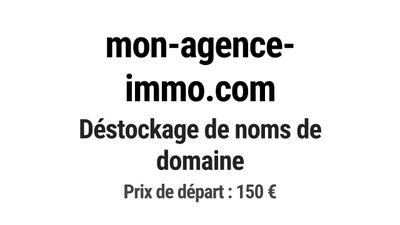 Nom de domaine mon-agence-immo.