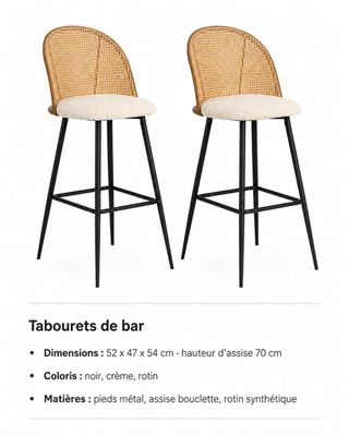 tabourets de bar pour enfants en bois et métal, ensembles de mobilier de chambre à coucher noirs, idées de décoration d'intérieur