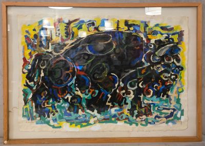 une photo d'une peinture exposée dans un musée