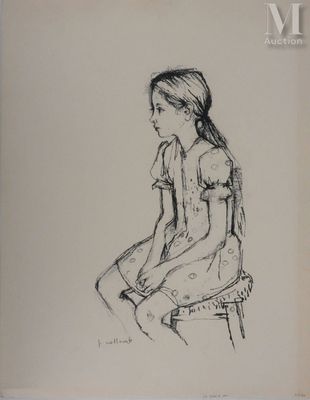 COLLOMB Paul (1921-2010) La robe à pois