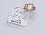 a close up of a ring with a price tag on it
