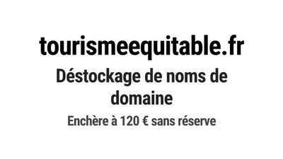 Nom de domaine tourismeequitable.