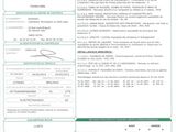 a close up of a document with a barcode on it