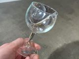 a person holding a wine glass in their hand