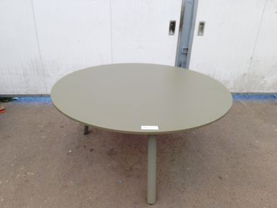 Table ronde de couleur verte 3 pieds