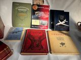 a lot of books on the table together on the table