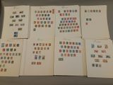 many different types of stamps on a table