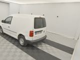 a white van that is parked in a garage