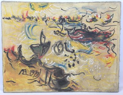 École MODERNE : Gondoles à Venise.