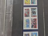 a picture of a binder with a lot of stamps on it