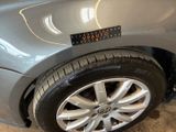 a close up of a car with a sticker on the side of it