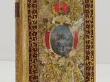 un vieux livre avec l'image d'un homme et d'une femme