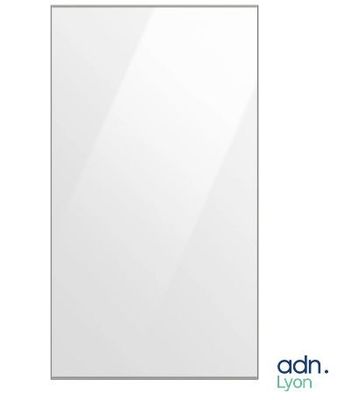 a white square mirror on a white background with the word adn on it