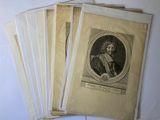 several old papers with a picture of a man in a hat