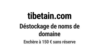Nom de domaine tibetain.com. Catégorie: Tourisme et voyage.