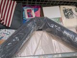 many items that are packed in the back of a truck