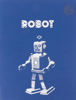 the cover of a book with an image of a robot on it