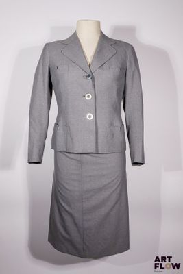 LANVIN HAUTE COUTURE - Ensemble composé d'un tailleur et d'u…