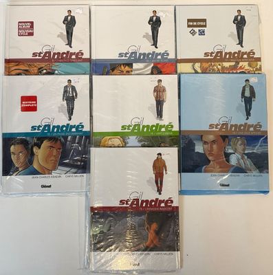 six dvds of the james bond movies are on a table