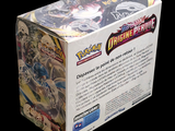a box of pokemon trading card game items on display