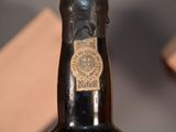 a close up of a bottle of wine with a label on it