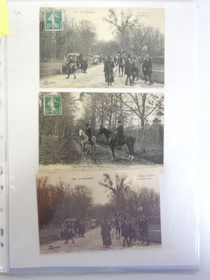 a picture of a book with pictures of people riding horses
