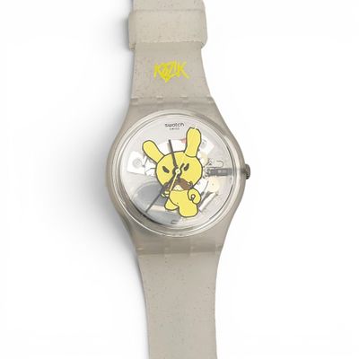 une image représentant une montre-bracelet sur laquelle figure un personnage de dessin animé