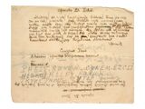un gros plan d'un morceau de papier sur lequel on a écrit