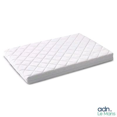 a close up of a mattress on a white background