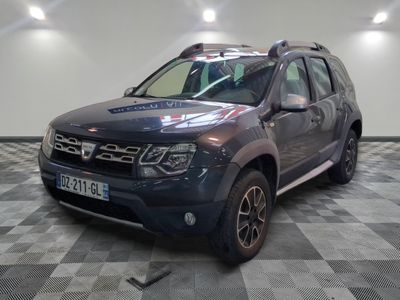 a picture of a grey dacia parked on a checkered floor