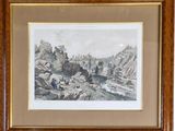 an image of a picture of a painting of a mountain scene