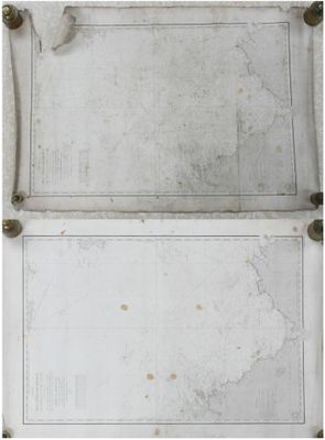 [MARINE] Réunion de deux carte des côtes de France, de la pa…