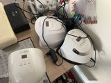 a table with a bunch of appliances on it