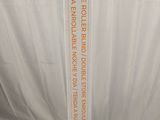 a picture of a tall clear glass vase with orange writing on it