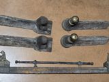 four old tools that are sitting on a table