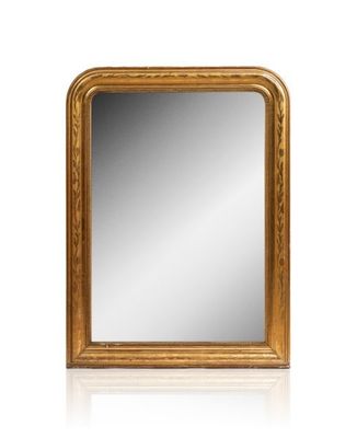 an image of a gold framed mirror on a white background