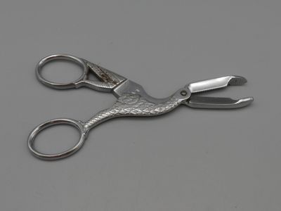 Paire de ciseaux à sucre en acier forgé chromé Marque ESR en…