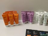 many different types of skin care products on the table