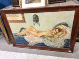 une image d'un tableau représentant une femme allongée sur un lit