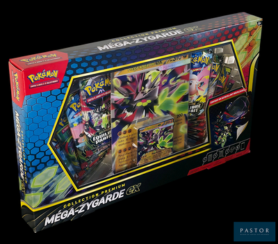 une boîte de cartes Pokémon qui se trouvent dans la boîte